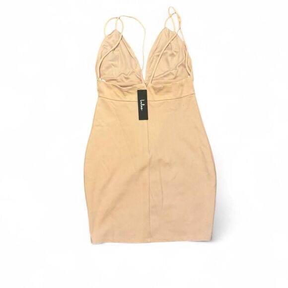 Lulus Women's Always Worth It Dusty Pink Strappy Bodycon Semi Formal Dress Sz 4 - Picture 4 of 8